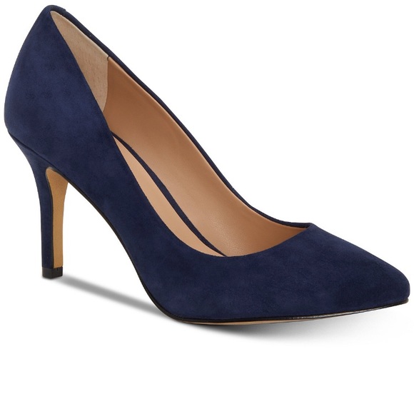 macys navy blue shoes